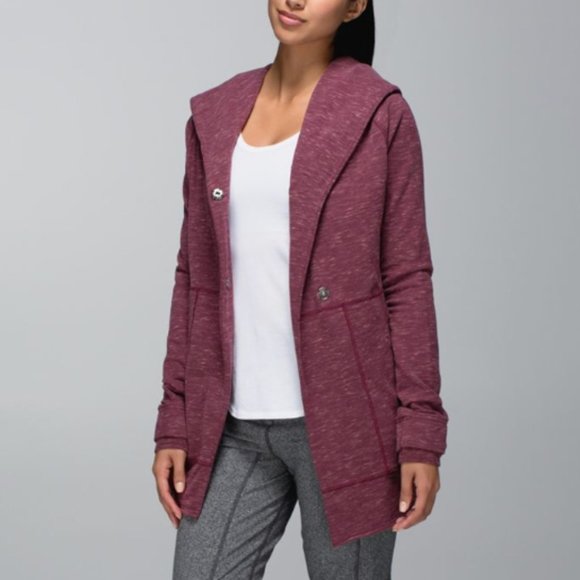 Lululemon Find Your Centre Wrap Heathered Marled Rust Berry 8 - Picture 3 of 16